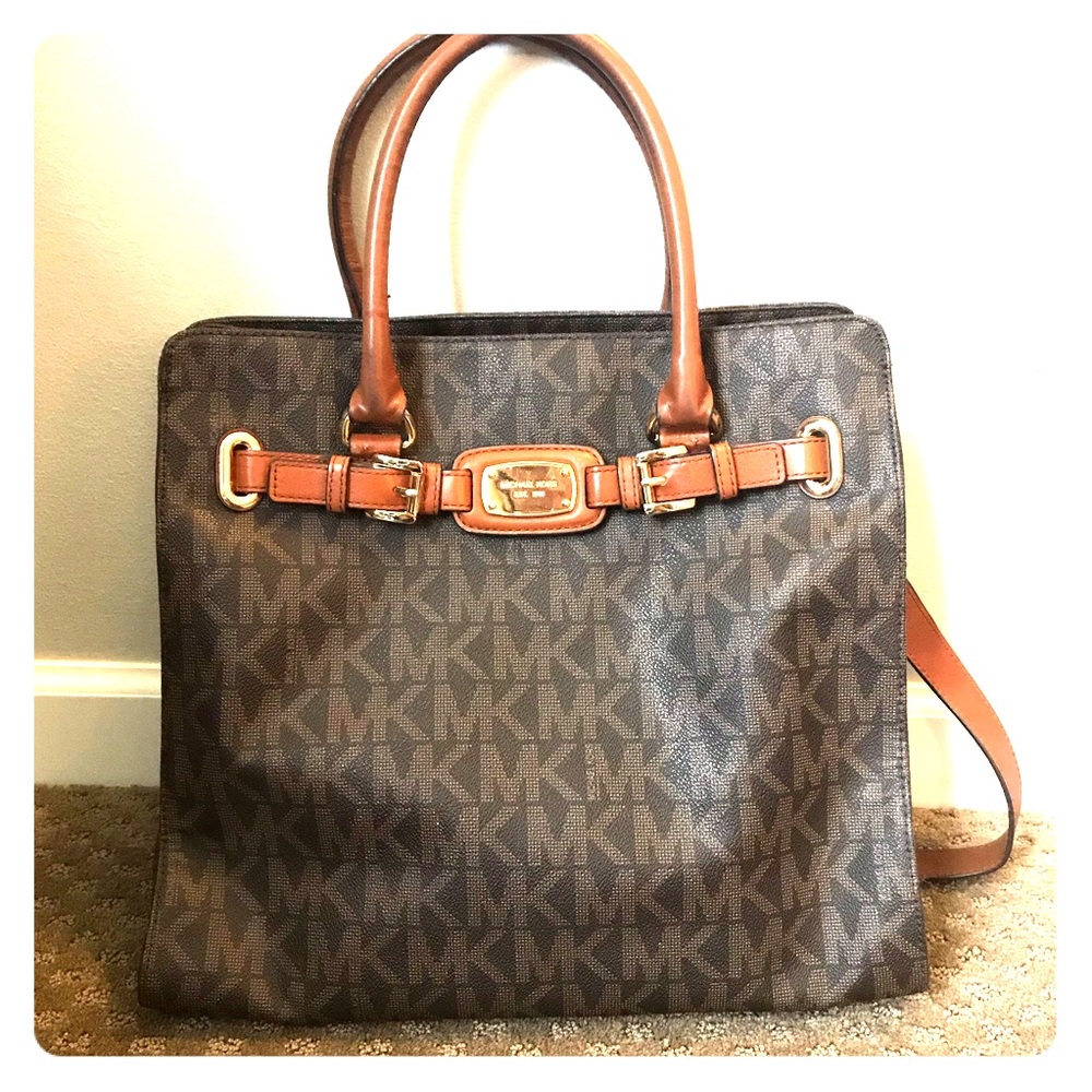Brown Michael Kors Purse/Laptop Bag